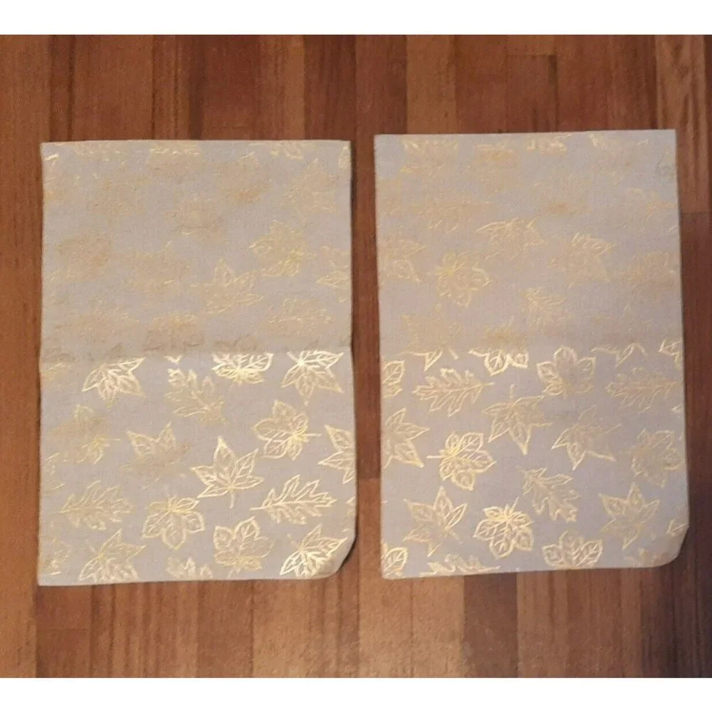 Set of 2 Tan Gold Maple Leaf Placemats Pier 1 Cotton India Fall
